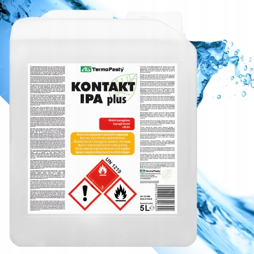 KONTAKT IPA PLUS 99,9% CZYSTY ALKOHOL IZOPROPYLOWY IZOPROPANOL 5000ml 5L