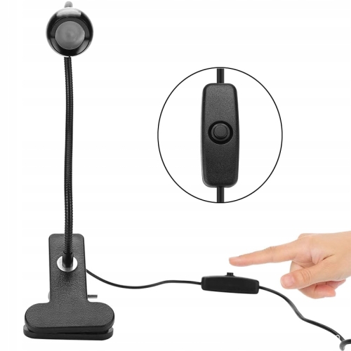 LAMPKA LED UV 5W DO UTWARDZANIA KLEJU LAKIERÓW ŻELI PAZNOKCI + MOCNA KLAMRA