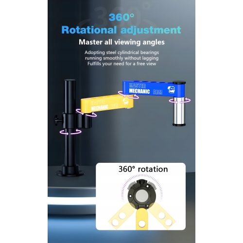 UNIWERSALNY STOJAN WIESZAK UCHWYT DO MIKROSKOPU STOŁU BLATU MECHANIC ARM M3