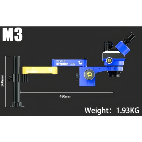 UNIWERSALNY STOJAN WIESZAK UCHWYT DO MIKROSKOPU STOŁU BLATU MECHANIC ARM M3