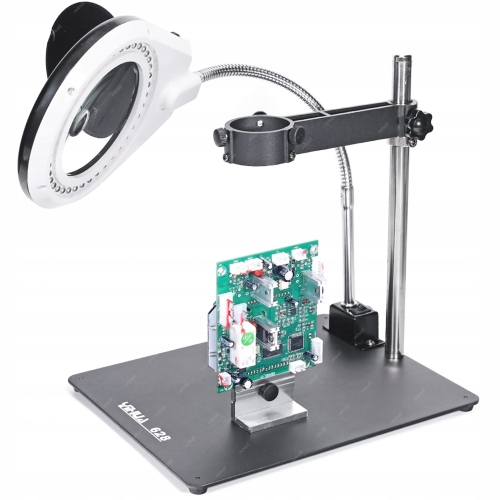 UCHWYT DO KOLBY STACJI HOT AIR STOLIK BGA SMD TRZECIA RĘKA LUPA 8X LED 40X
