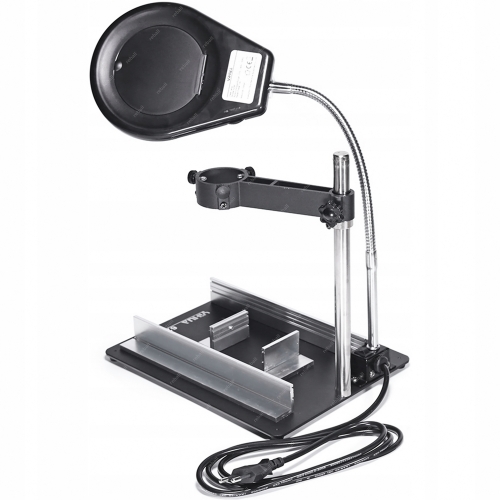 UCHWYT DO KOLBY STACJI HOT AIR STOLIK BGA SMD TRZECIA RĘKA LUPA 8X LED 40X