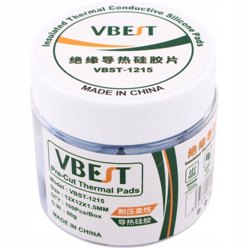 TERMOPAD TERMOPADY TERMOPRZEWODZĄCE CIĘTE ZESTAW 100szt. 1,5mm VBST-1215