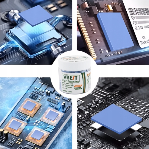 TERMOPAD TERMOPADY TERMOPRZEWODZĄCE CIĘTE ZESTAW 100szt. 1,5mm VBST-1215