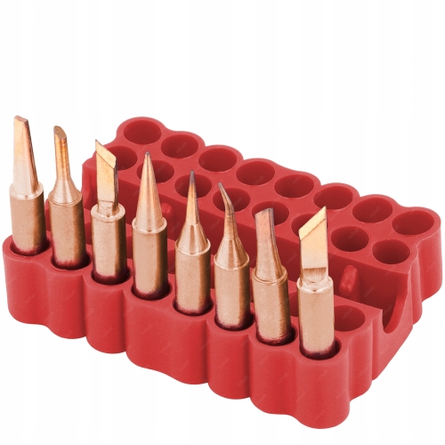 ZESTAW GROTÓW MIEDZIANE 900M 8szt + ORGANIZER NA GROTY 900M 32 MIEJSCA