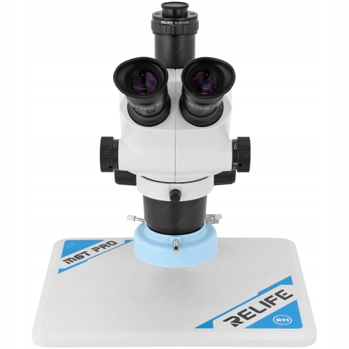 MIKROSKOP STEREOSKOPOWY RELIFE M6T PRO-B11 OŚWIETLENIE LED SERWISOWY 6x-65x