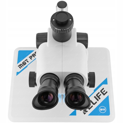 MIKROSKOP STEREOSKOPOWY RELIFE M6T PRO-B11 OŚWIETLENIE LED SERWISOWY 6x-65x