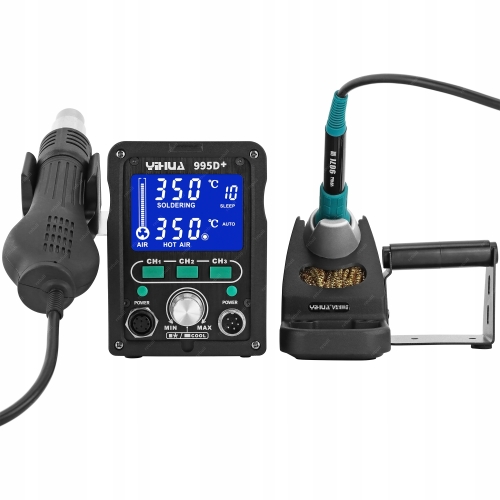 STACJA LUTOWNICZA HOT AIR LUTOWNICA PRECYZYJNA 900M KOLBOWA YIHUA 995D+ 2w1