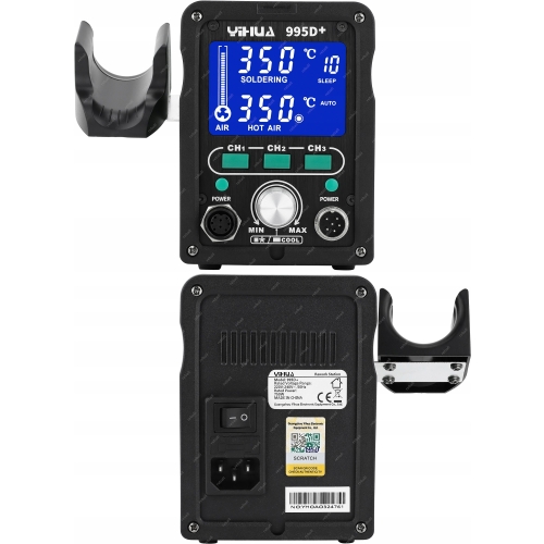 STACJA LUTOWNICZA HOT AIR LUTOWNICA PRECYZYJNA 900M KOLBOWA YIHUA 995D+ 2w1