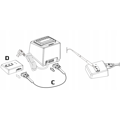 STACJA LUTOWNICZA LUTOWNICA PRECYZYJNA BAKON BK-999N 110W KOLBA C245 + GROT