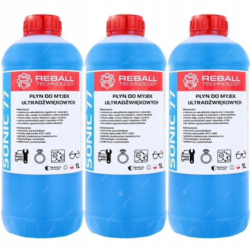 PŁYN DO MYJKI ULTRADZWIĘKOWEJ UNIWERSALNY SKUTECZNIE MYJĄCY 3L - SONIC 77