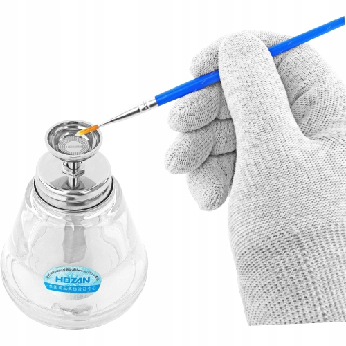 SZKLANA BUTELKA DOZOWNICZA Z POMPKĄ NA PŁYNY CIECZE CHEMIĘ HOZAN Z-96 150ml