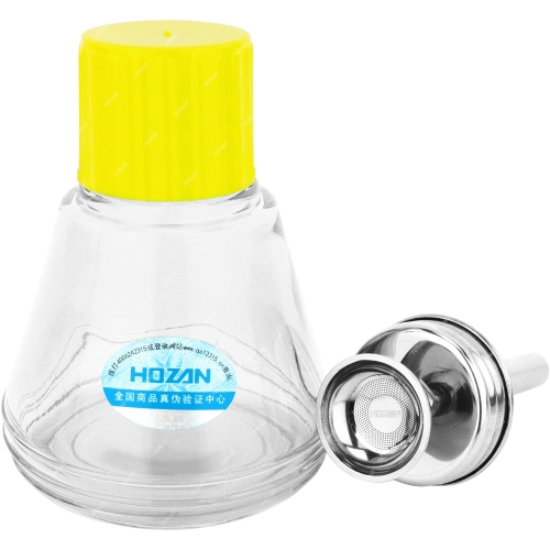 SZKLANA BUTELKA DOZOWNICZA Z POMPKĄ NA PŁYNY CIECZE CHEMIĘ HOZAN Z-96 150ml