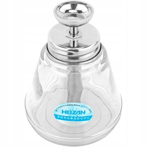 SZKLANA BUTELKA DOZOWNICZA Z POMPKĄ NA PŁYNY CIECZE CHEMIĘ HOZAN Z-96 150ml