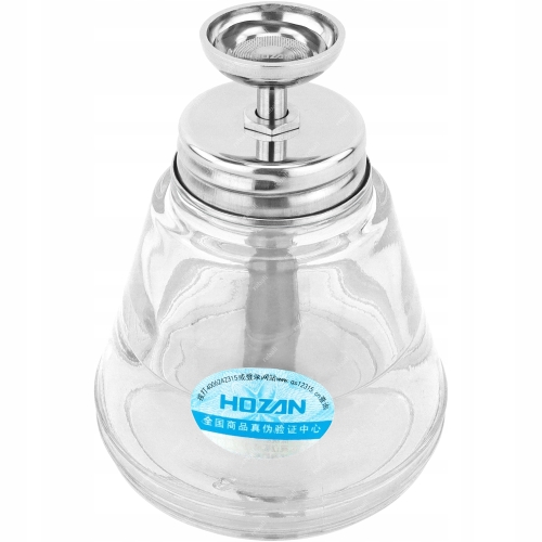 SZKLANA BUTELKA DOZOWNICZA Z POMPKĄ NA PŁYNY CIECZE CHEMIĘ HOZAN Z-96 150ml