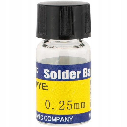 KULKI OŁOWIOWE BGA REBALLING Sn63Pb37 MECHANIC KULE 10tyś 0,25 0.25 0.25mm