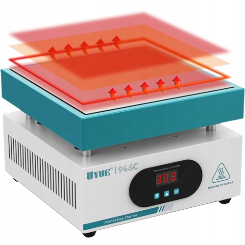 PODGRZEWACZ PREHEATER PCB BGA LED LCD HOTPLATE SEPARATOR 20x20cm 946C 600W