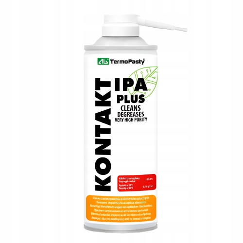 KONTAKT IPA PLUS 99,9% CZYSTY ALKOHOL IZOPROPYLOWY IZOPROPANOL SPRAY 400ml