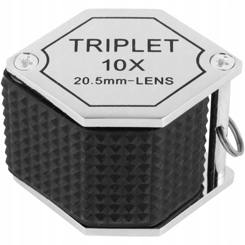 LUPA JUBILERSKA SZKŁO POWIĘKSZAJĄCE KIESZONKOWA SKŁADANA SOCZEWKA 10x20.5mm