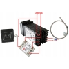 REGULATOR TEMPERATURY STEROWNIK REX C100V+ CZUJNIK TYPU K SSR 25A +RADIATOR