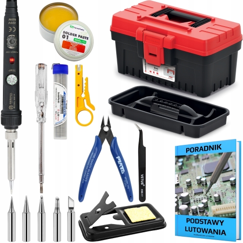 LUTOWNICA PRECYZYJNA REBALL S601A 60W Z REGULACJĄ TEMPERATURY ZESTAW 16w1