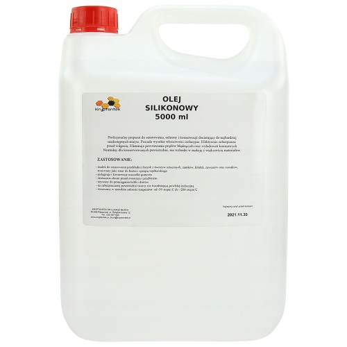 OLEJ SILIKONOWY PREPARAT SMAR Z DOZOWNIKIEM DO SMAROWANIA OCHRONY 5L 5000ml