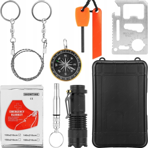 ZESTAW SURVIVALOWY PRZEŻYCIA WOJSKOWY GADŻETY NARZĘDZIA PRZETRWANIA RT0276