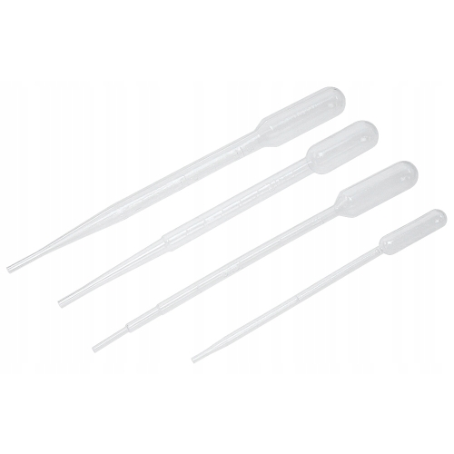 5x PIPETA PLASTIKOWA PE PASTEURA ZAKRAPLACZ DOZOWNIK PODZIAŁKA 1ml