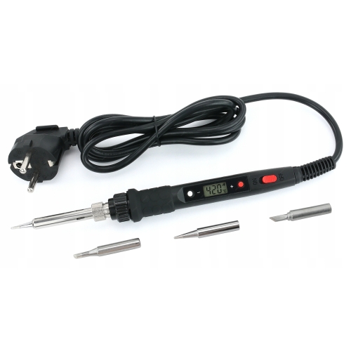 LUTOWNICA PRECYZYJNA KOLBOWA S801A 80W Z REGULACJĄ TEMP. + AKCESORIA V2.0