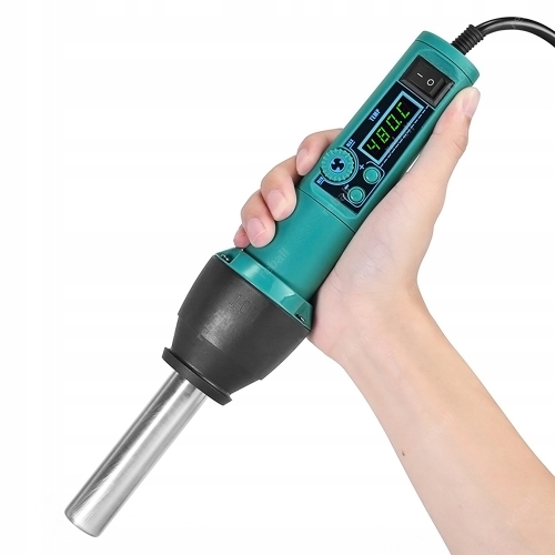 LUTOWNICA SPAWARKA HOT AIR 8858-I 700W + ZSZYWARKA PLASTIKU H50 + AKCESORIA