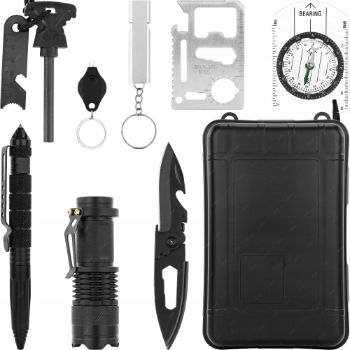 ZESTAW SURVIVALOWY PRZEŻYCIA WOJSKOWY GADŻETY NARZĘDZIA PRZETRWANIA RT0278