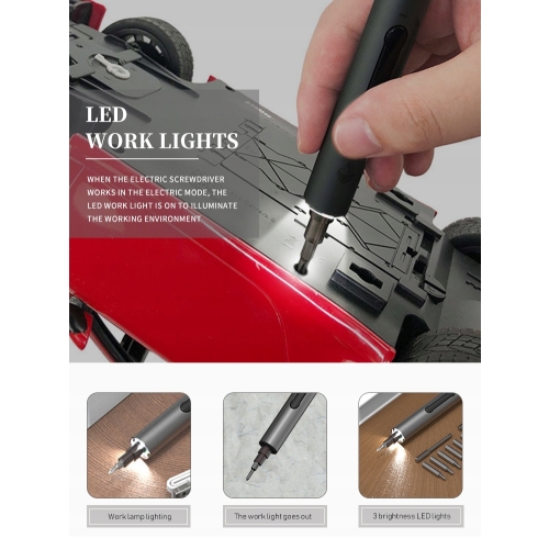 ELEKTRYCZNY ŚRUBOKRĘT BEZPRZEWODOWY WKRĘTAK ZPJ1802A CS02D USB + 20 BITÓW