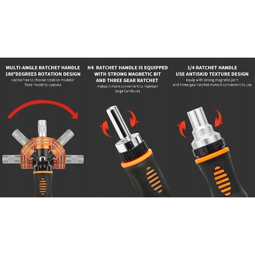 ZESTAW ŚRUBOKRĘTÓW PRECYZYJNYCH BITÓW TORX JAKEMY JM-6113 DO TELEFONÓW 73w1