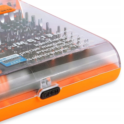 ZESTAW ŚRUBOKRĘTÓW PRECYZYJNYCH BITÓW TORX JAKEMY JM-6113 DO TELEFONÓW 73w1