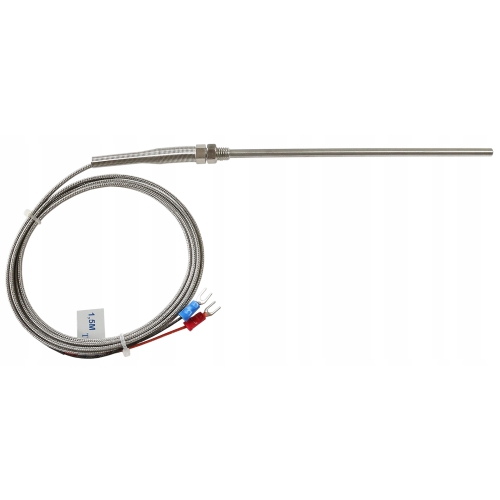 CZUJNIK TEMPERATURY PT100 450C 5x150 1,5m WKRĘCANY