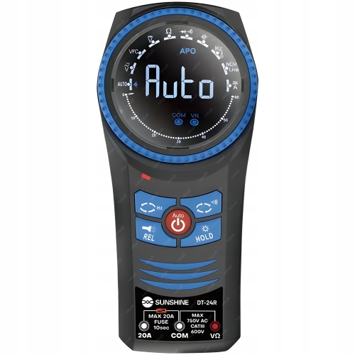 UNIWERSALNY MULTIMETR CYFROWY SUNSHINE DT-24R MIERNIK PRĄDU NAPIĘCIA AUTO