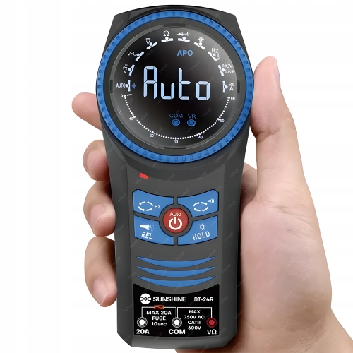UNIWERSALNY MULTIMETR CYFROWY SUNSHINE DT-24R MIERNIK PRĄDU NAPIĘCIA AUTO