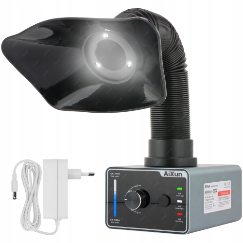 POCHŁANIACZ STOŁOWY DYMU PYŁU ZAPACHÓW OPARÓW SKUTECZNY AIXUN ES02 LED