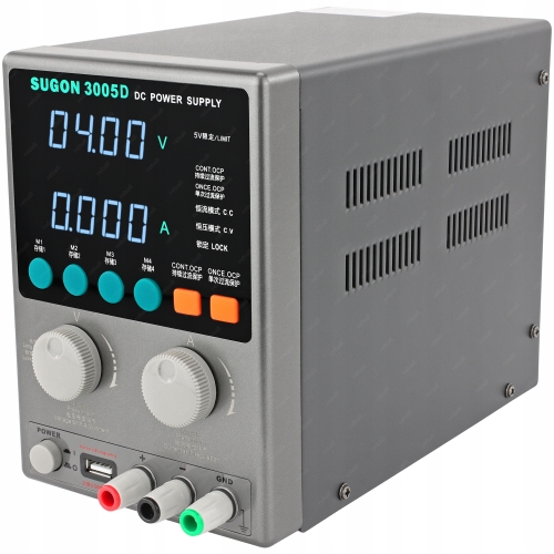 SERWISOWY ZASILACZ LABORATORYJNY PRECYZYJNY REGULOWANY SUGON 3005D 30V 5A