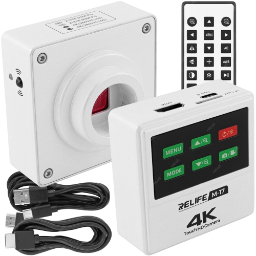 CYFROWA KAMERA DO MIKROSKOPU MIRKOSKOPÓW RELIFE M-17 4K MODUŁ SONY UHD 4K