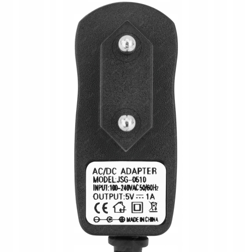 ZASILACZ 5V 1A 1000mA 5W IMPULSOWY DC SIECIOWY UNIWERSALNY REBALL 2.5/5.5mm