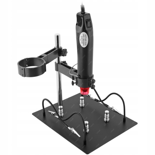 ZESTAW UCHWYT RT0416 HOT AIR OPALARKA MF300 TRZECIA RĘKA STOJAK KOLBY PCB