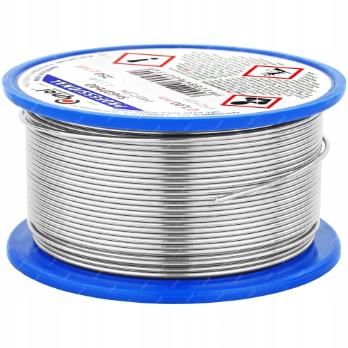 CYNA DO LUTOWANIA Z TOPNIKIEM PRO/2,0% OŁOWIOWA S-Sn60Pb40 CYNEL 1,0mm 250g
