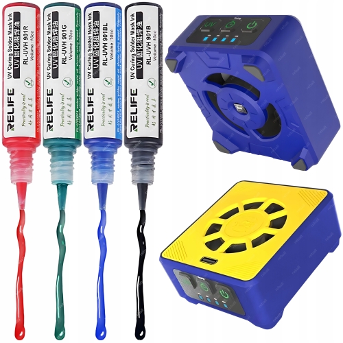 LAMPA MECHANIC CUV-3 UV LED DO UTWARDZANIA LAKIERU SOLDERMASKI+4X LAKIER UV