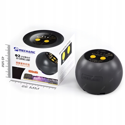 LAMPA MECHANIC Q2 UV LED DO UTWARDZANIA LAKIERU SOLDERMASKI+4X LAKIER UV