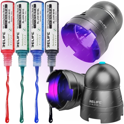 LAMPA RELIFE RL-014A UV LED DO UTWARDZANIA LAKIERU SOLDERMASKI+4X LAKIER UV