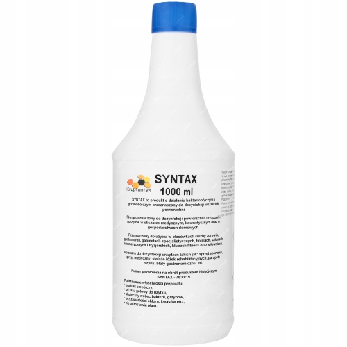 SYNTAX 1L ŚRODEK GRZYBOBOJCZY BAKTERIOBÓJCZY DO DEZYNFEKCJI POWIERZCHNI
