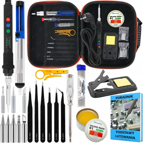 ZESTAW LUTOWNICA PRECYZYJNA S120A 120W ORGANIZER PORADNIK 23EL. MODEL 2025R
