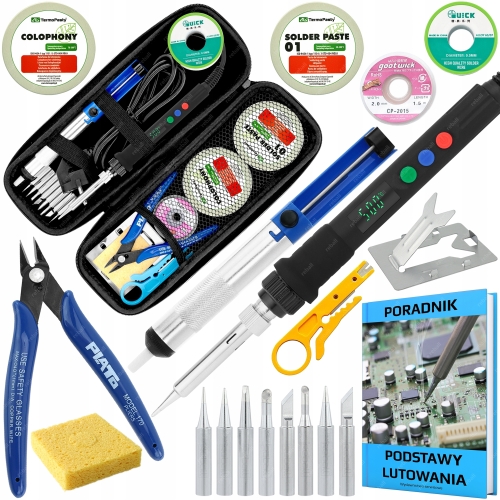 LUTOWNICA PRECYZYJNA 120W ZESTAW W ETUI PORADNIK AKCESORIA LUTOWNICZE 20 XL