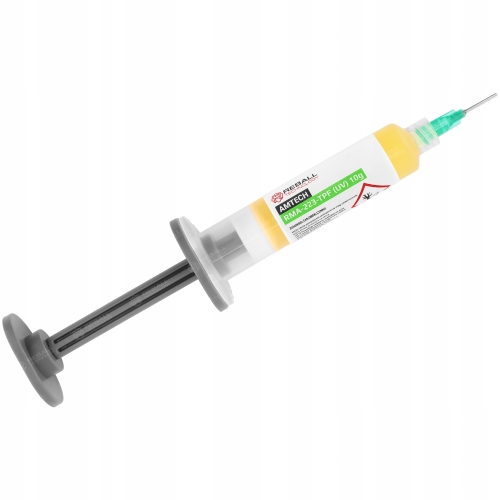 FLUX TOPNIK PASTA SMD BGA AMTECH RMA 223 TFP UV 10g Z IGŁAMI I TŁOCZKIEM